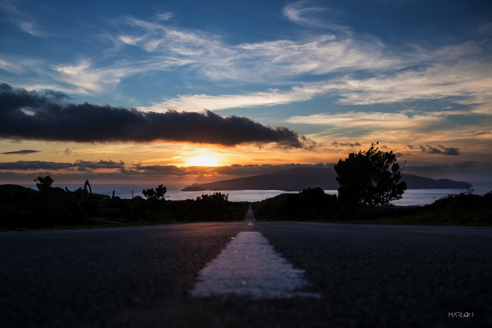 Sunset over Faial Island