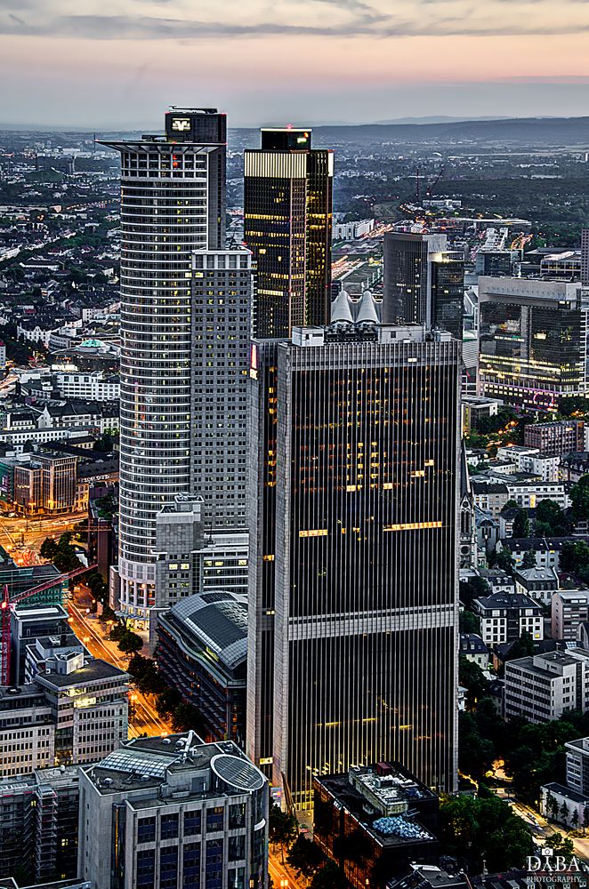 Sunset over Frankfurt