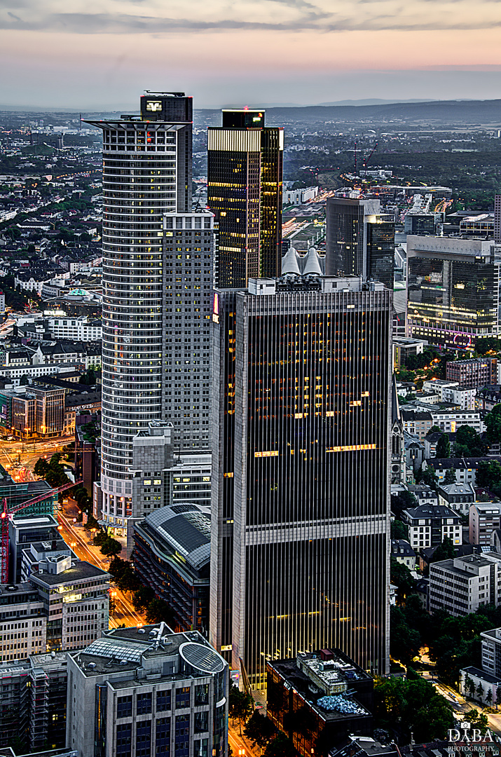 Sunset over Frankfurt