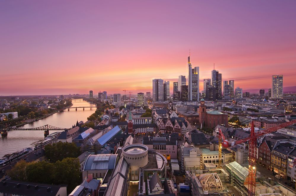 Sunset over Frankfurt