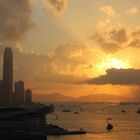 Sunset over Hong Kong Island