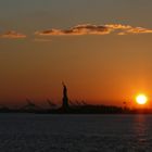 Sunset over Hudson River