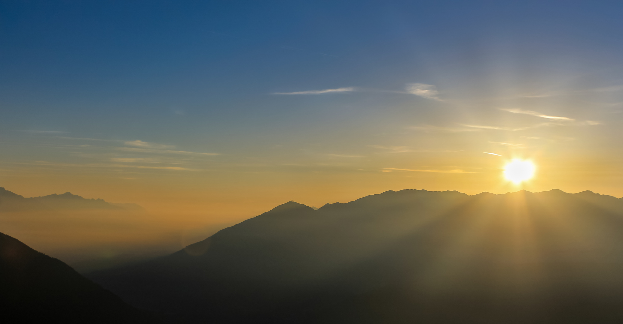 Sunset over Innsbruck