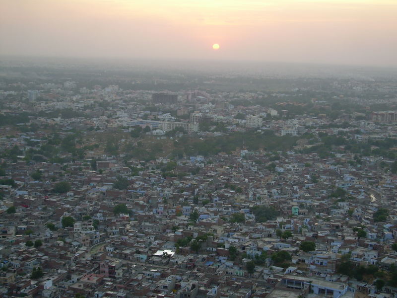 Sunset over Jaipur