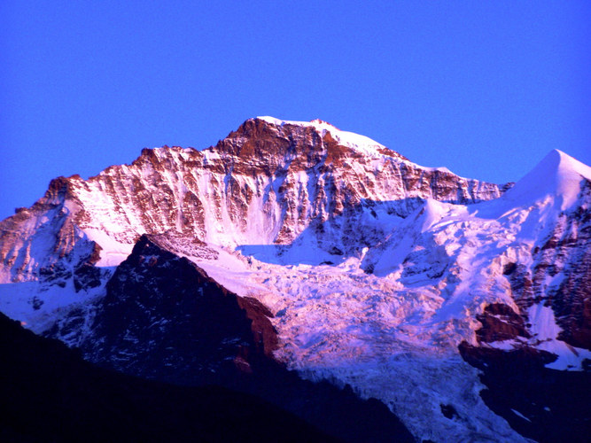 Sunset over Jungfrau