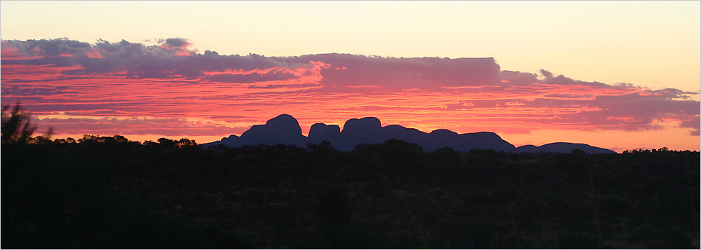 Sunset over Kata Tjuta (The Olgas)