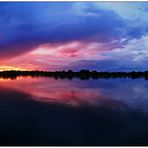 Sunset over Kavango River