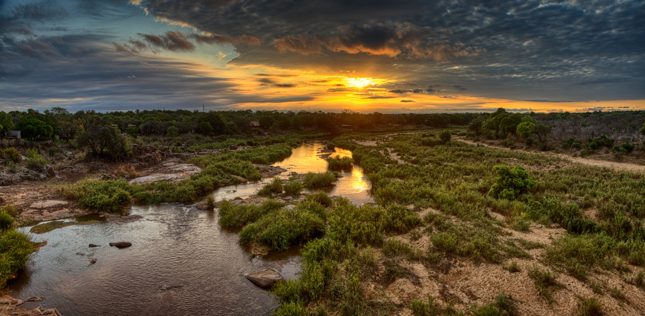 Sunset over Krüger NP