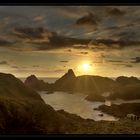 Sunset over Kynance Cove