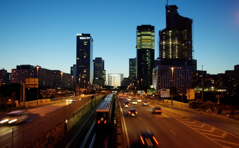 Sunset over La Défense