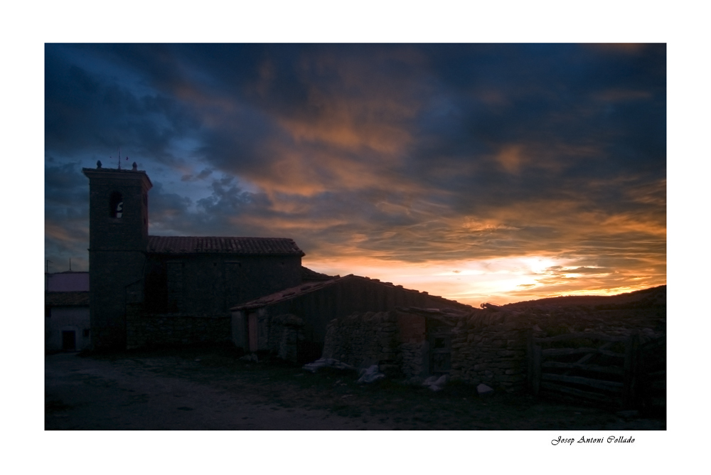 Sunset over La Llècua