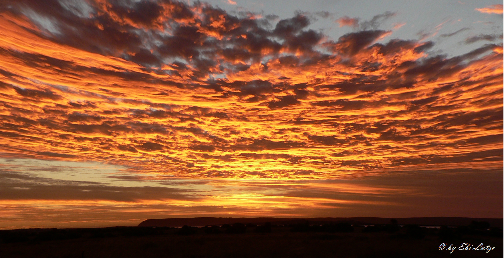 ** Sunset over Lipton Cove **