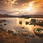 Sunset over Loch Nah-Achlaise