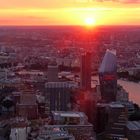 Sunset over London