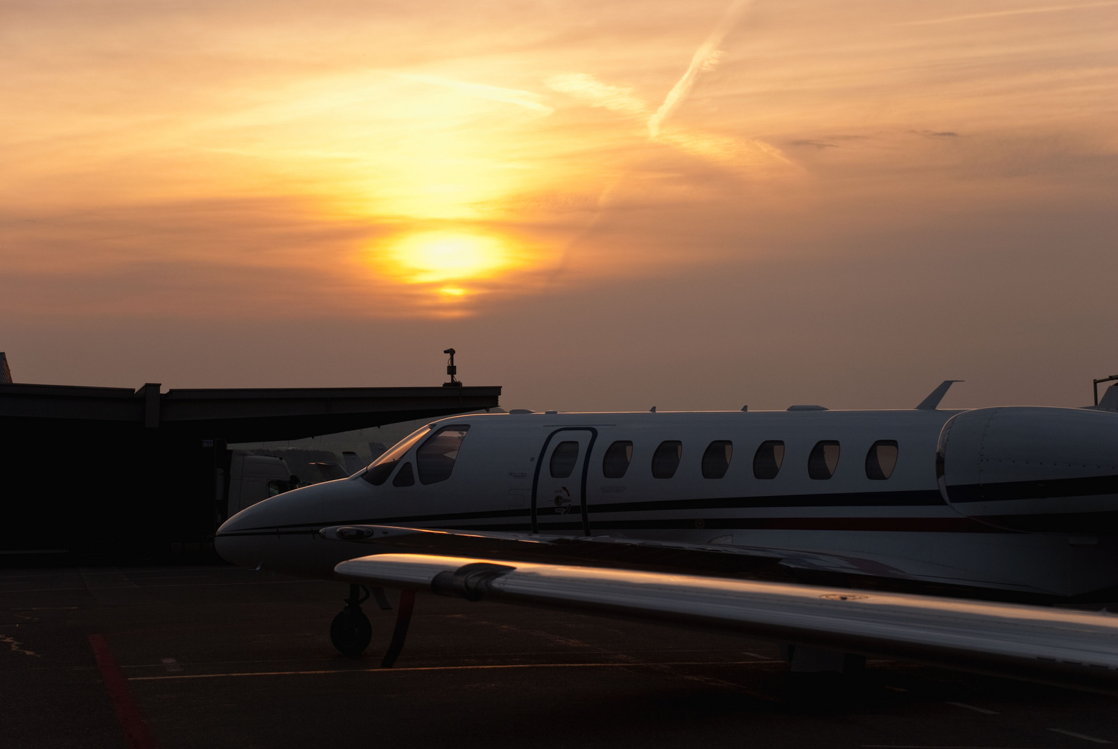 Sunset over LSZH