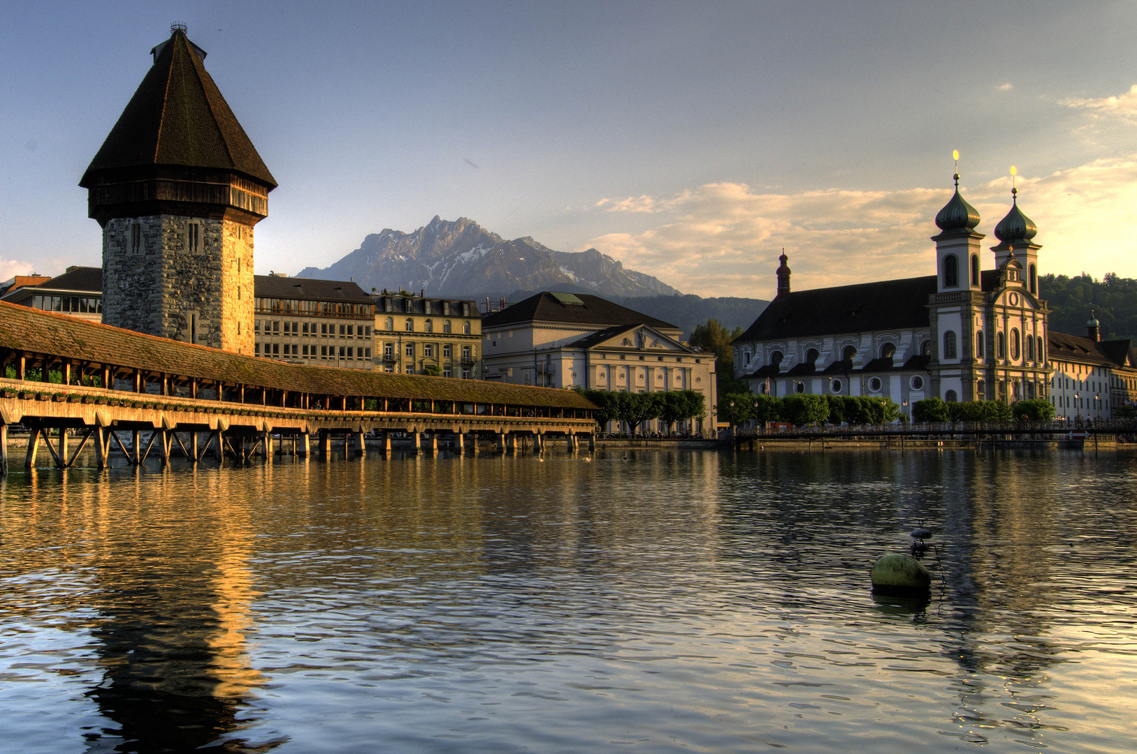 Sunset over Luzern