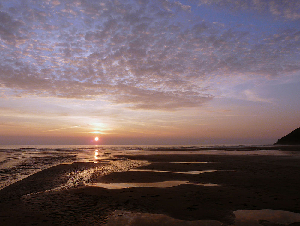 Sunset over Mawgan Porth