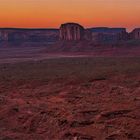 sunset over Monument Valley