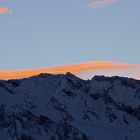 Sunset over mountains