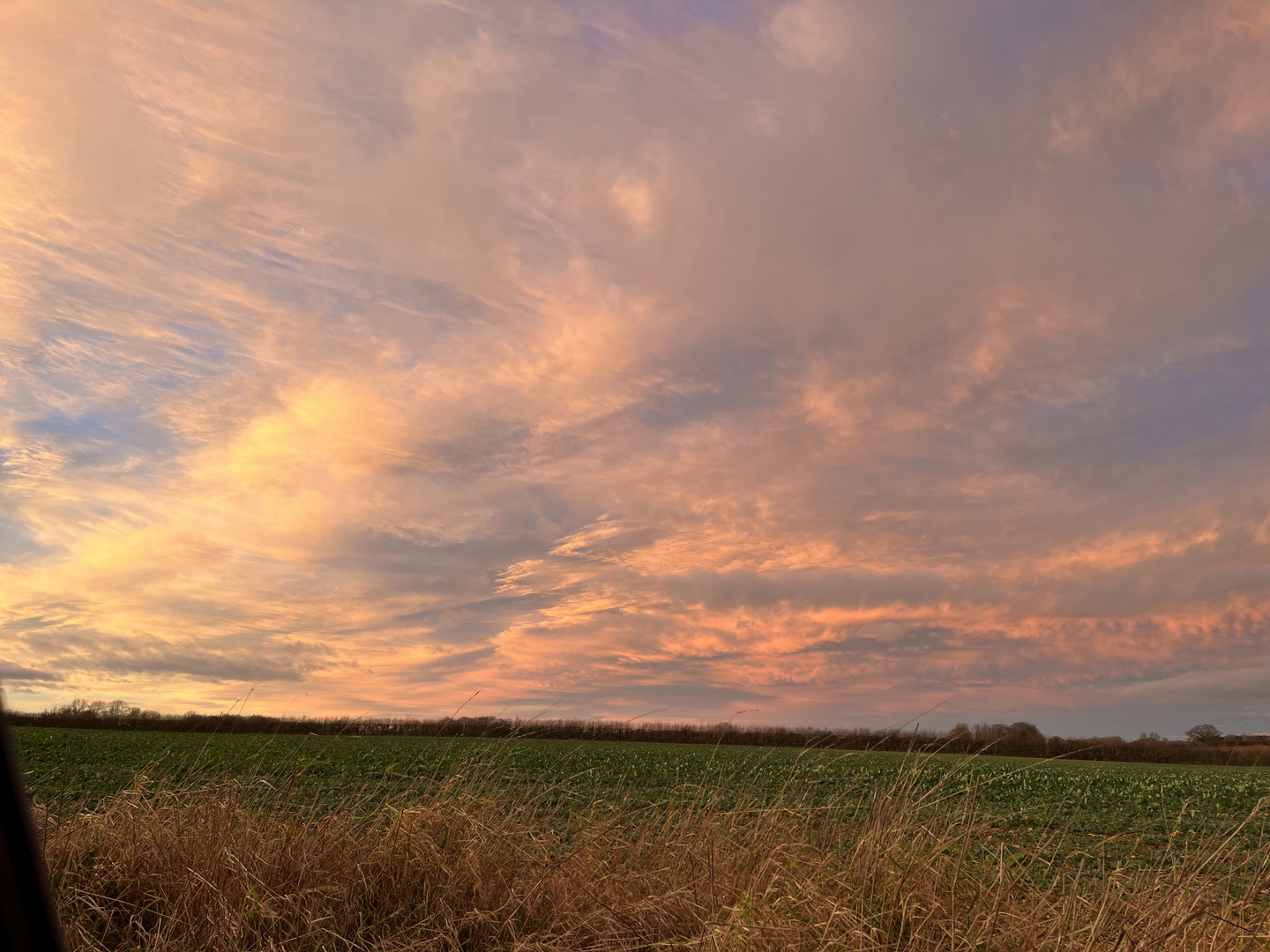 Sunset over Norfolk UK