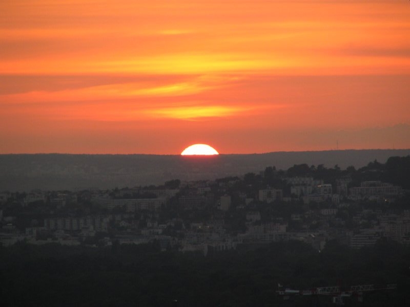 Sunset over Paris