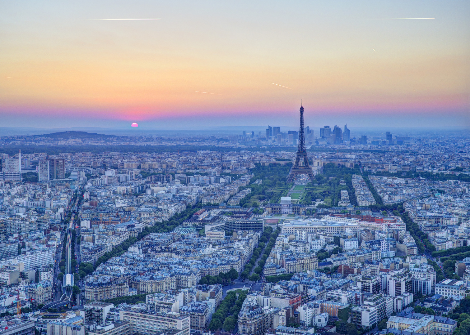 Sunset over Paris