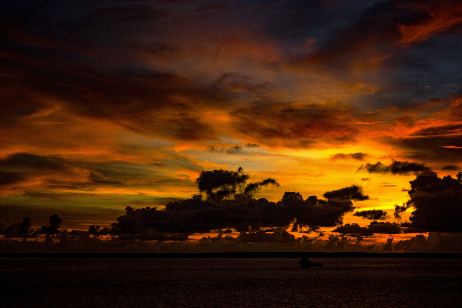 Sunset over Port Darwin