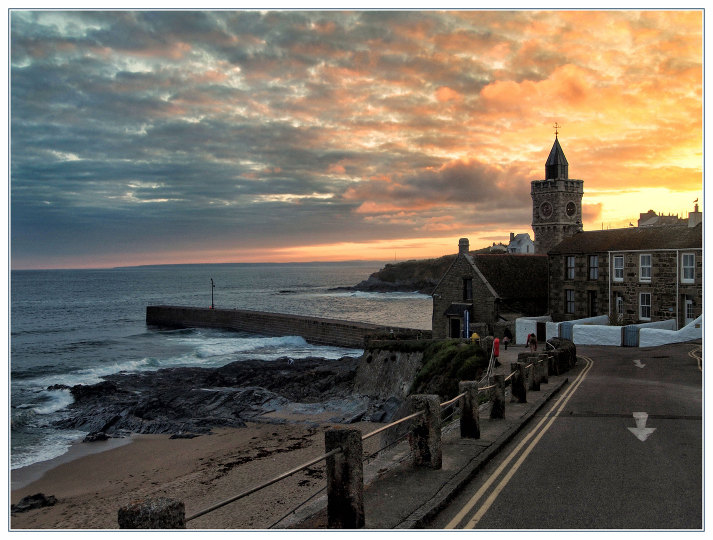 Sunset over Porthleven