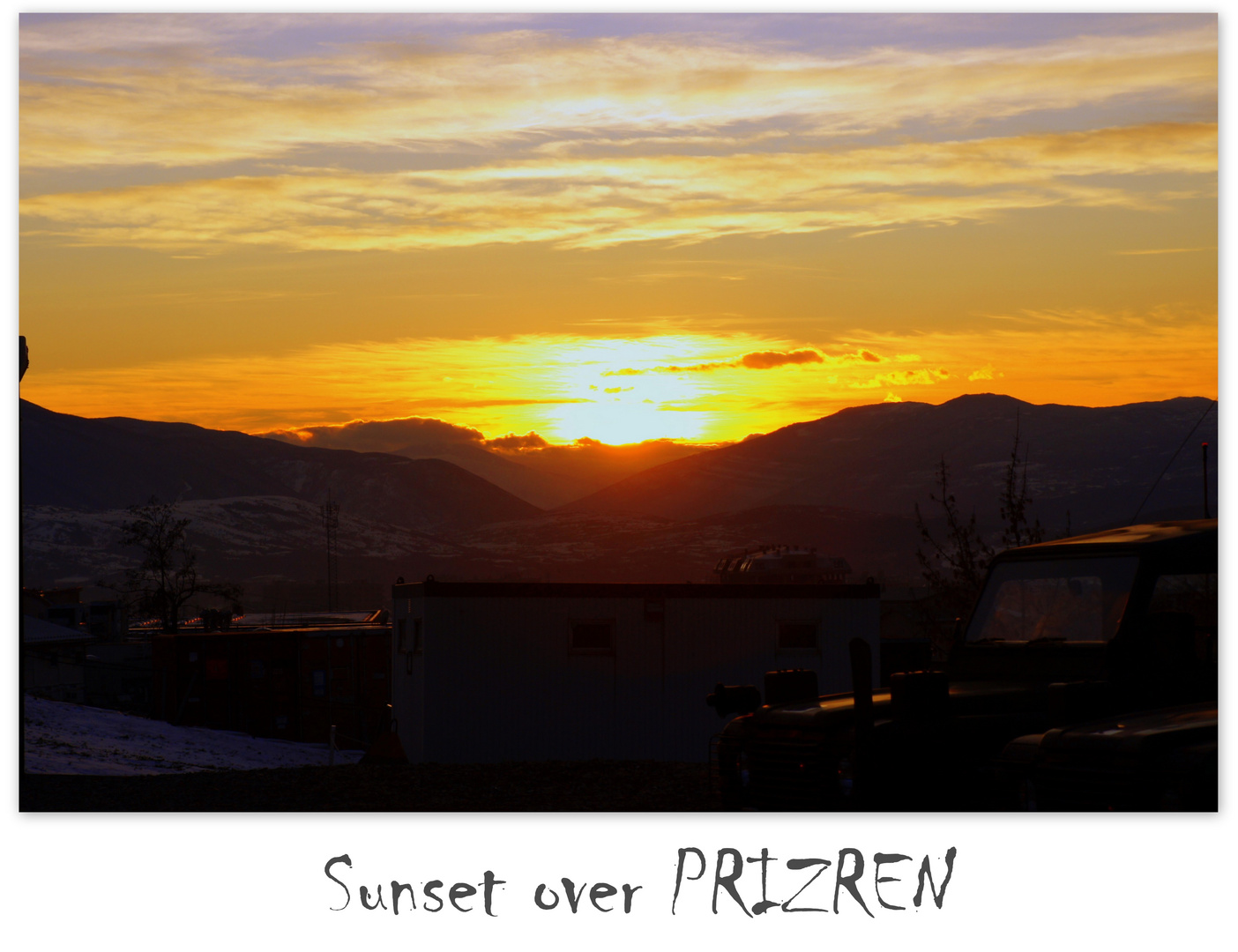 Sunset over Prizren