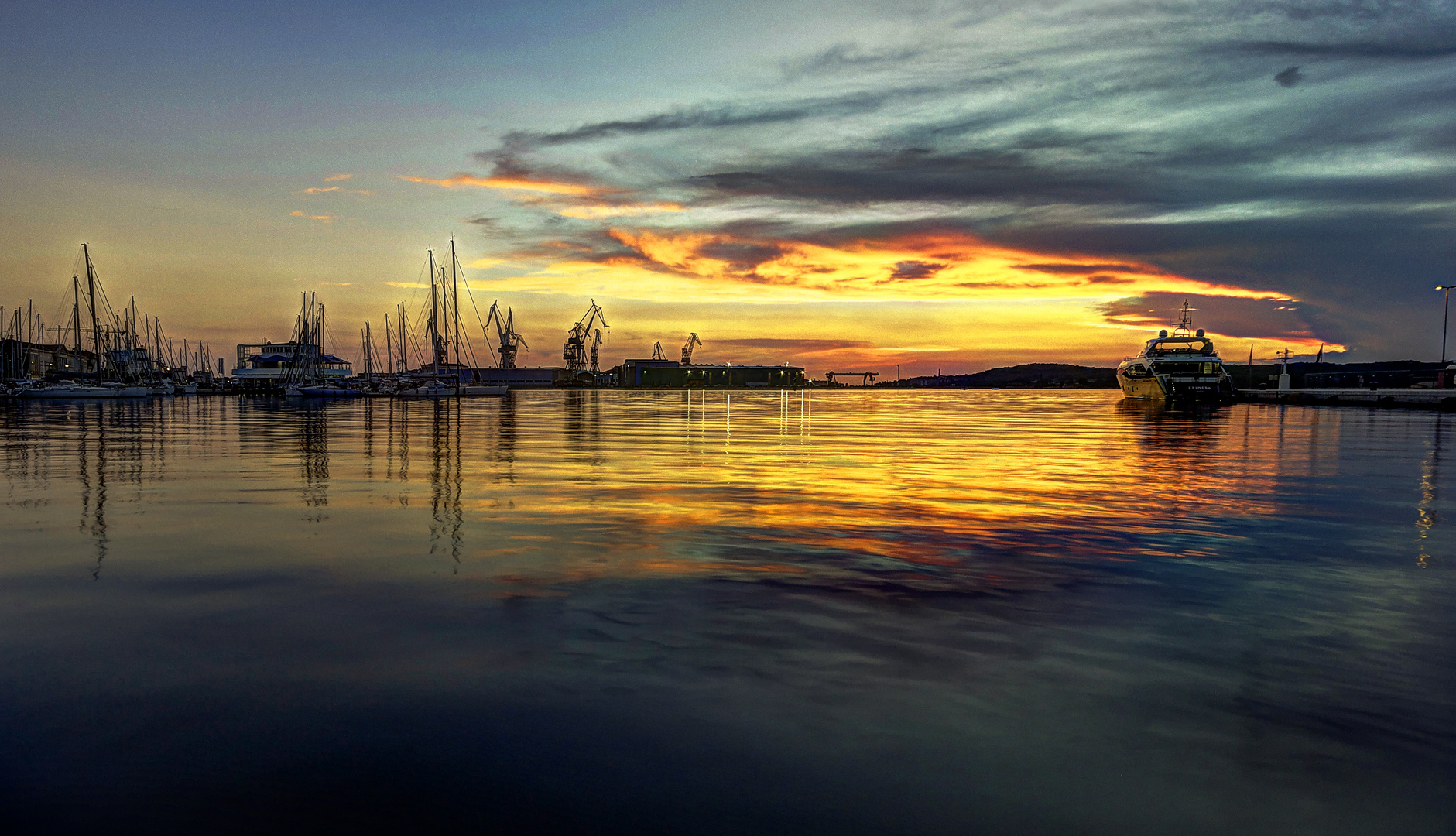 Sunset over Pula