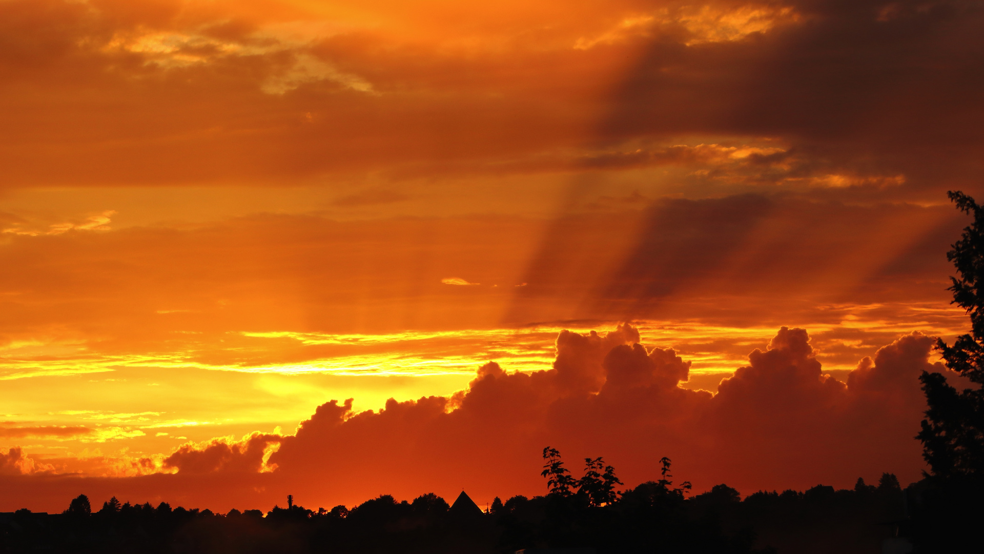 Sunset over Remscheid