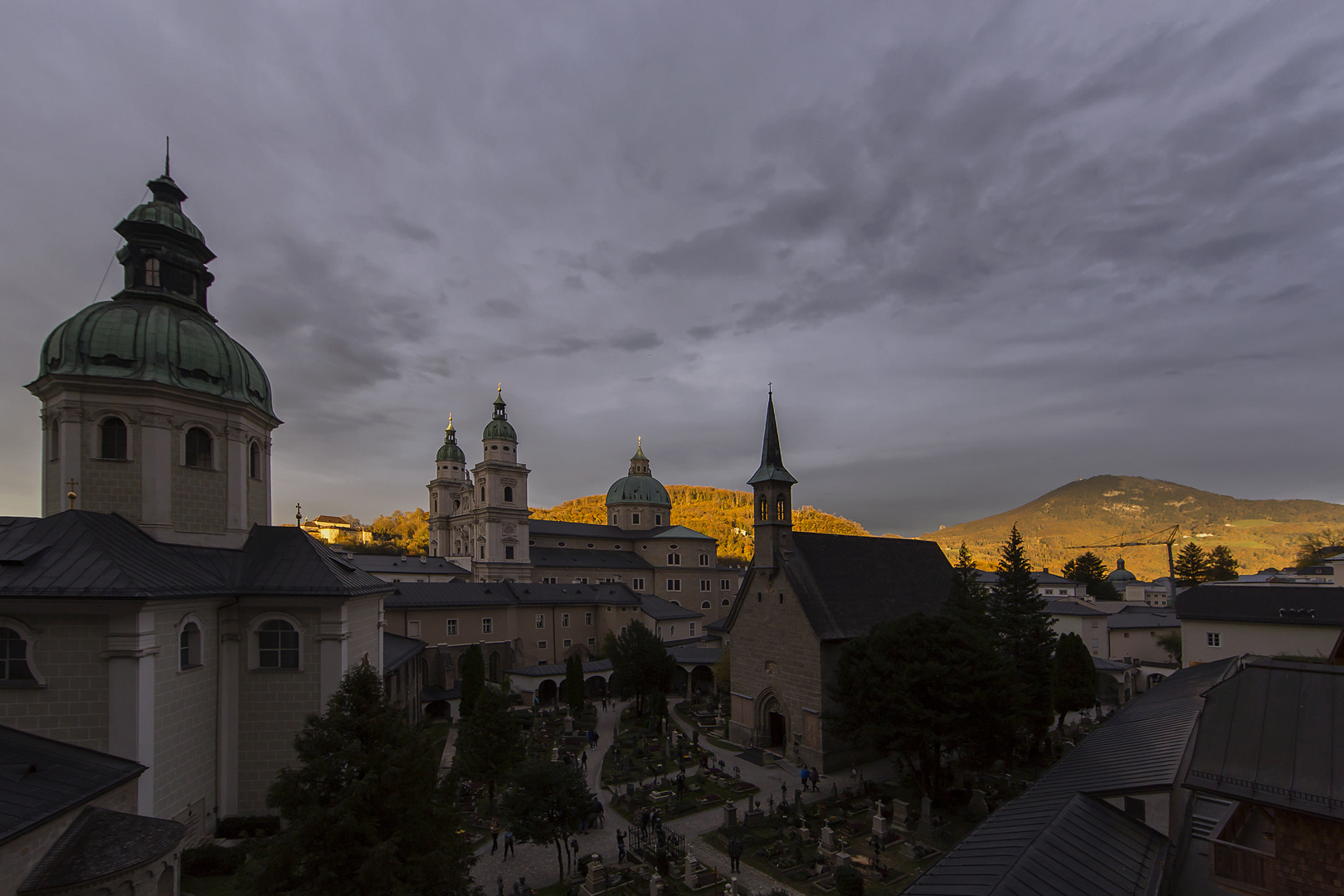 Sunset over Salzburg