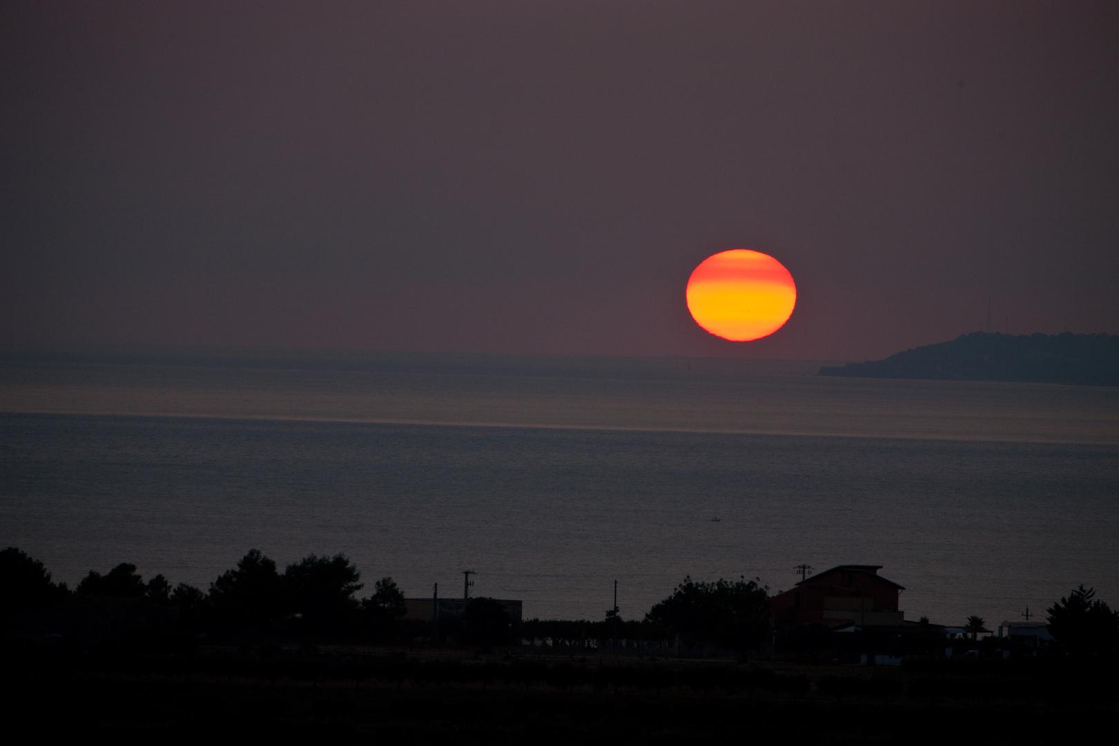 Sunset over sciacca Sicily