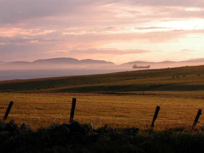 Sunset over Skapa Flow