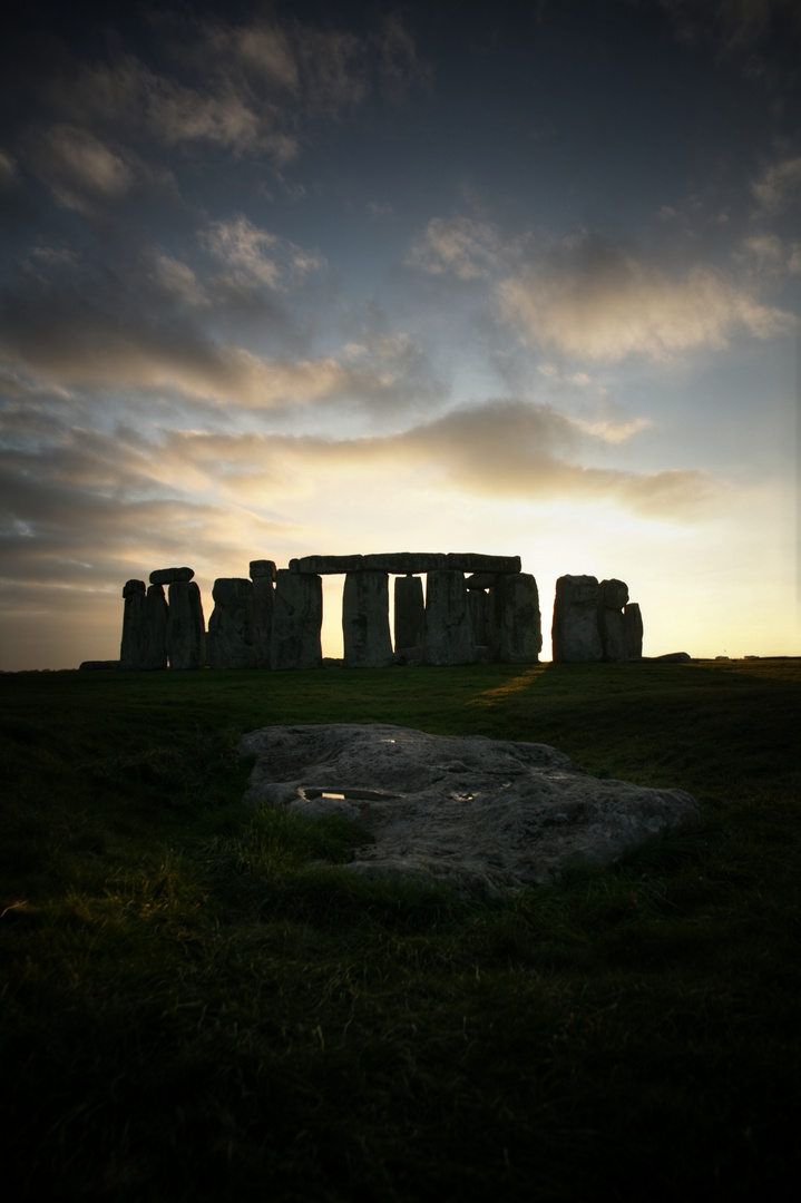 Sunset over Stonhenge