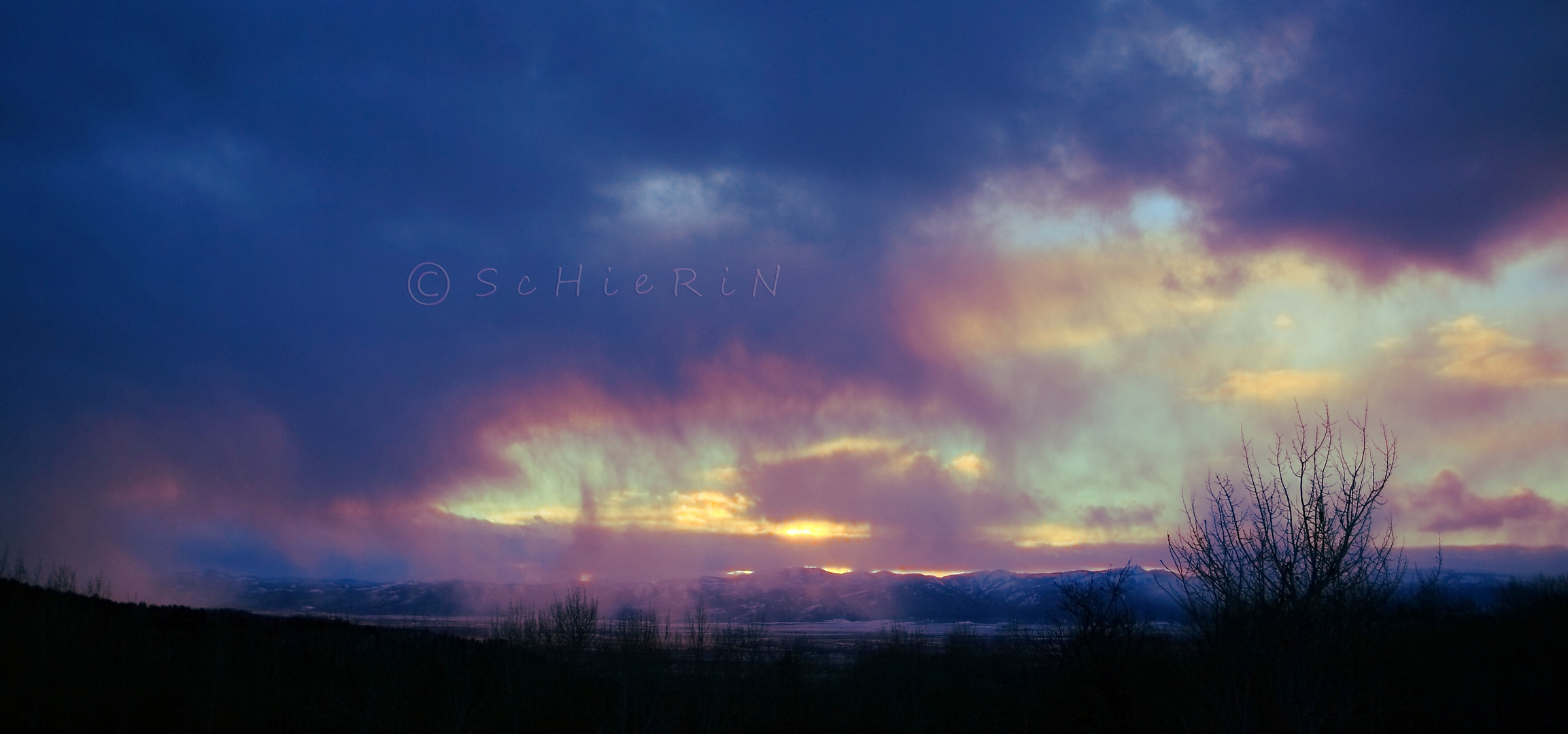 Sunset over Teton Valley / Driggs