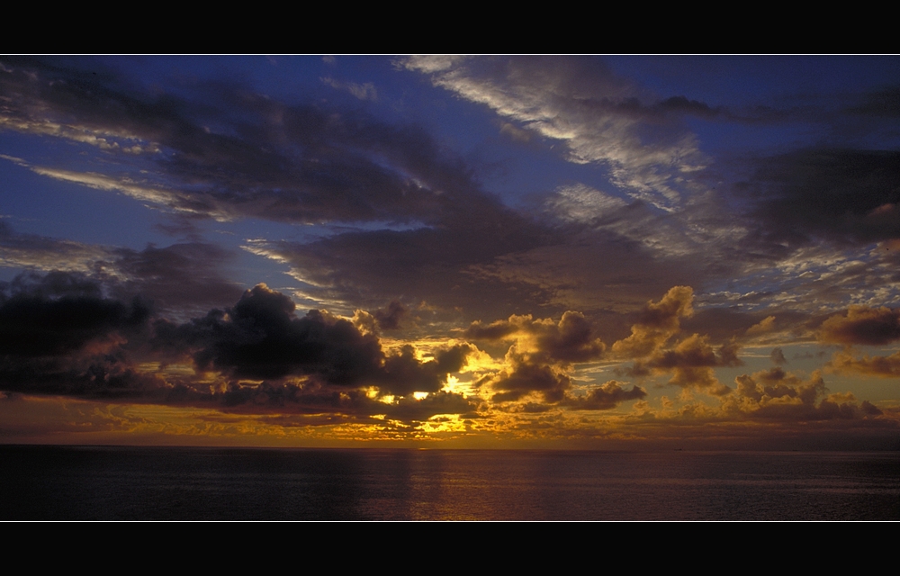 Sunset over the Baltic sea