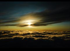 Sunset over the Clouds