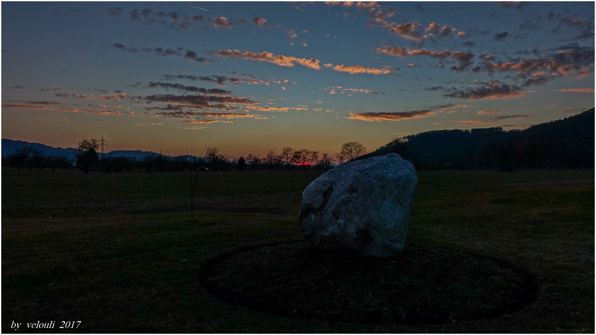 sunset over the hertenberg