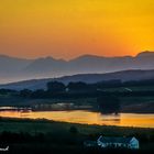 Sunset over the hills