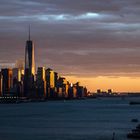 Sunset over the Hudson River