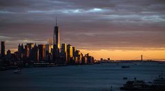 Sunset over the Hudson River