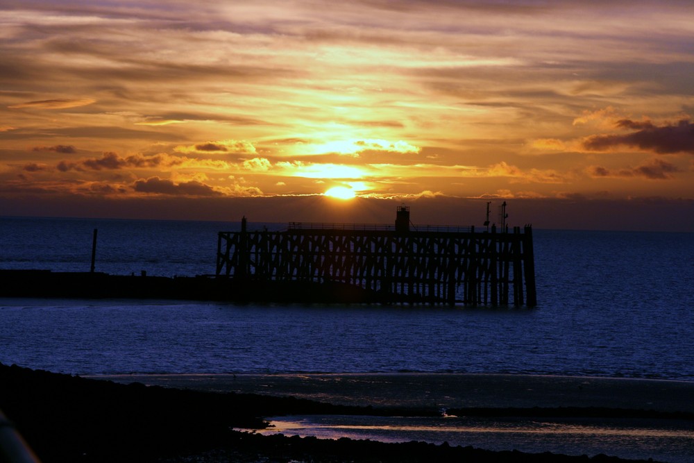 Sunset over the Irish Sea