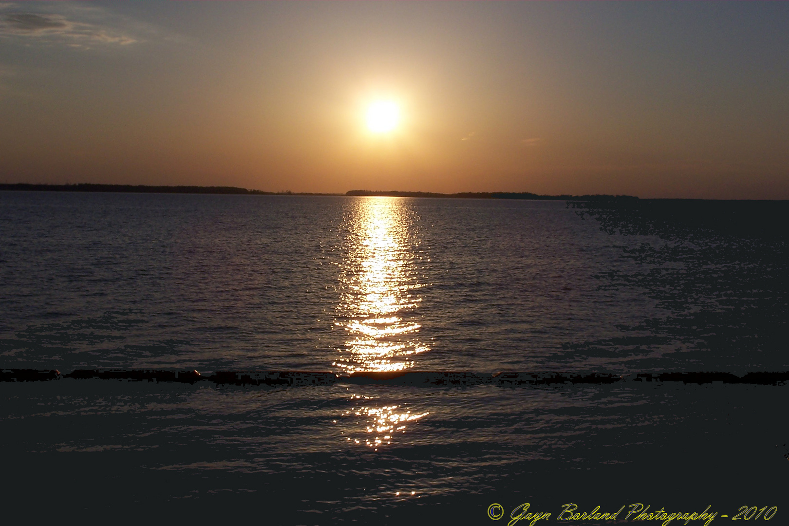 Sunset over the James River, Virginia