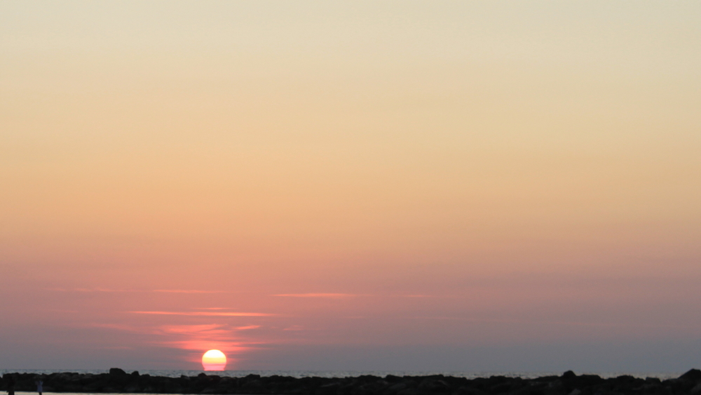 Sunset over the Med from Tel Aviv reloaded