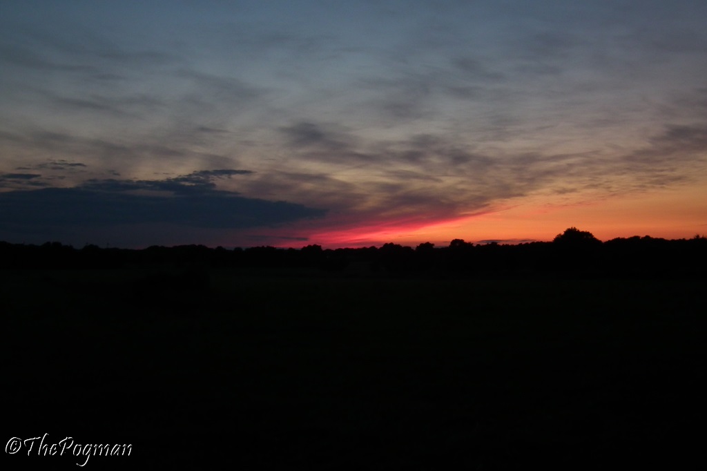 Sunset over the moor