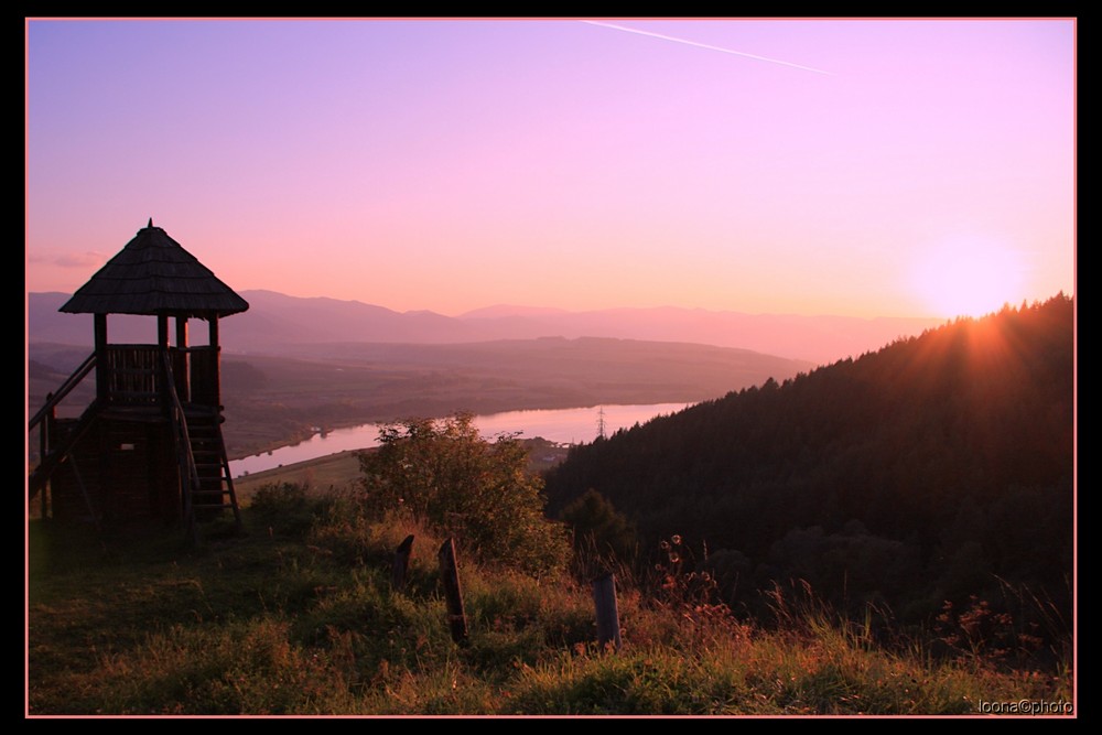Sunset over the North Slovakia
