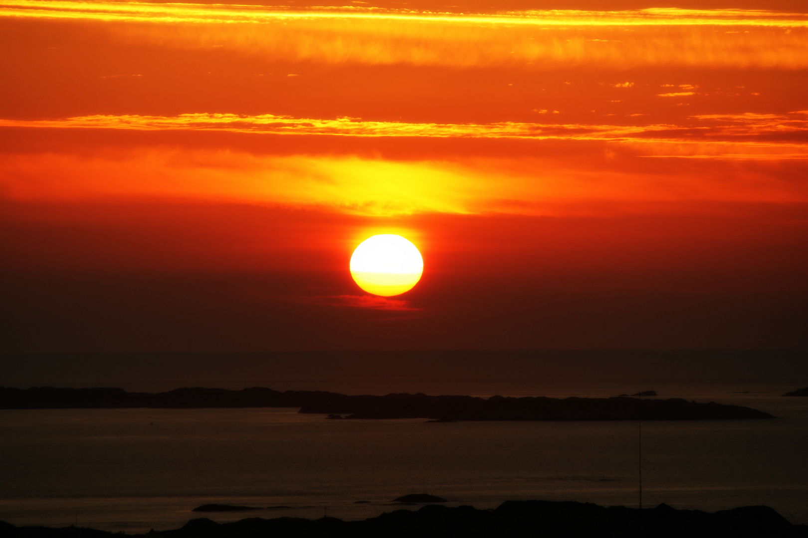 Sunset over the Norwegian Sea