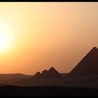 Sunset over the Pyramids of Giza