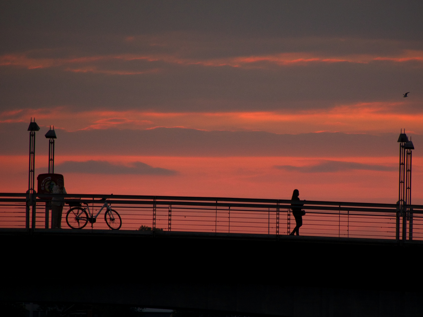 Sunset over the Rhine, Konstanz